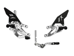 Extreme Components Rearset Yamaha R7 2021-22 STD/GP Black /Carbon