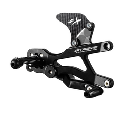 Extreme Components Rearset Yamaha R7 2021-22 STD/GP Black /Carbon