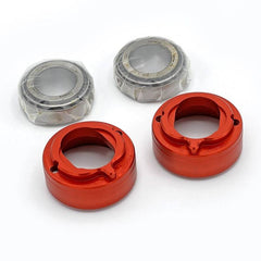 Alpha Racing Steering head bearing insert kit, 1.5 degrees BMW S 1000 RR 2019- (K67) and M 1000 RR 2021- (K66) red