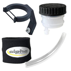 Alpha Racing Brake fluid reservoir kit front 30 ml, BMW S 1000 RR 2019- (K67) and M 1000 RR 2021- (K66)