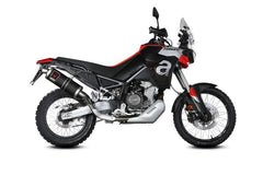 MIVV Slip-on Dakar Black Stainless Steel Exhaust For Aprilia Tuareg 660 2022 - 2023