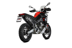MIVV Slip-on Speed Edge Black Stainless Steel Exhaust For Aprilia Tuareg 660 2022 - 2023