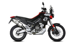 MIVV Slip-on Speed Edge Black TITANIUM Exhaust For Aprilia Tuareg 660 2022 - 2023