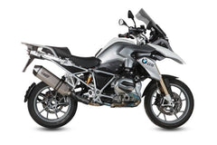 MIVV Slip-on Speed Edge Titanium With Carbon Cap Exhaust For BMW R 1200 GS / Adventure 2013 - 2018