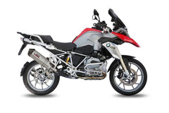 MIVV Slip-on Oval Titanium With Carbon Cap Exhaust For BMW R 1200 GS / Adventure 2013 - 2018