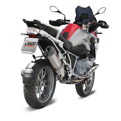 MIVV Slip-on Oval Titanium With Carbon Cap Exhaust For BMW R 1200 GS / Adventure 2013 - 2018