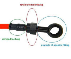Carbotech Brake Line for lowered bike to Front Left Caliper