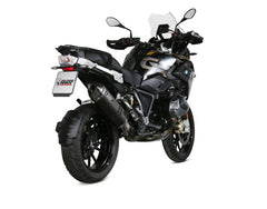 MIVV Slip-on Speed Edge Black Stainless Steel Exhaust For BMW R 1250 GS / Adventure 2019 - 2022