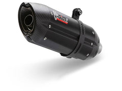 MIVV Slip-on Suono Black Stainless Steel Exhaust For DUCATI HYPERMOTARD 1100 | HYPERMOTARD 1100 EVO 2007 - 2009
