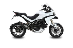 MIVV Slip-on Suono Black Stainless Steel Exhaust For DUCATI MULTISTRADA 1200 2010 - 2014