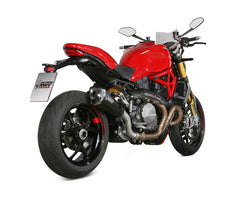 MIVV Slip-on Delta Race Black Stainless Steel Exhaust For DUCATI Monster 821 | Monster 1200 2017 - 2021