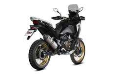 MIVV Slip-on Oval Titanium With Carbon Cap Exhaust For HONDA CRF 1100 L Africa Twin 2020 - 2022