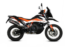 MIVV Slip-On Oval Carbon With Carbon Cap Exhaust For KTM 790 ADVENTURE / R | 890 ADVENTURE / R 2019 - 2022
