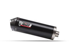 MIVV Slip-on Oval Black Stainless Steel With Carbon Cap Exhaust For KTM 690 SMC R 2020 - 2022