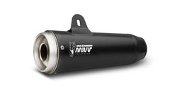 MIVV Slip-on Ghibli Black Stainless Steel Exhaust For MOTO GUZZI V9 BOBBER / ROAMER 2016 - 2022