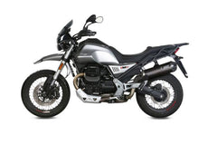 MIVV Slip-On Oval Carbon With Carbon Cap Exhaust For MOTO GUZZI V85 TT 2019 - 2022