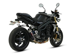 MIVV Slip-on GP Black Stainless Steel Exhaust For TRIUMPH SPEED TRIPLE 1050 2005 - 2006