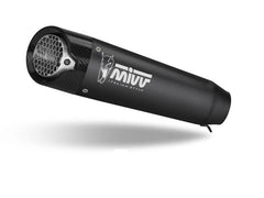 MIVV Slip-On X-M5 Black Stainless Steel Exhaust For TRIUMPH STREET TRIPLE 660 S | STREET TRIPLE 765 R / S / RS