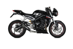 MIVV Slip-On X-M5 Black Stainless Steel Exhaust For TRIUMPH STREET TRIPLE 660 S | STREET TRIPLE 765 R / S / RS