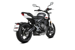 MIVV Delta Race Black Stainless Steel Full System Exhaust For TRIUMPH TRIDENT 660 2021 - 2022