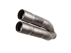 MIVV Slip-on Double Gun Titanium Exhaust For YAMAHA FZ8 / FAZER 8 2010 - 2016