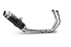 MIVV GP Black Stainless Steel Full System High Exhaust For YAMAHA MT-07 / FZ-07 2014 - 2022