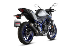 MIVV Slip-on GP Black Stainless Steel Exhaust For YAMAHA MT-03 2016 - 2022