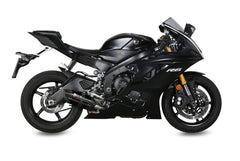 MIVV Slip-on Suono Black Stainless Steel Exhaust For YAMAHA YZF 600 R6 2017 - 2022