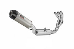MIVV Oval Titanium With Carbon Cap Full System Exhaust For YAMAHA Tracer 9 / GT 2021 - 2022
