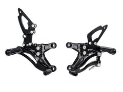 Bonamici Racing Aluminium Rearsets Ducati Kawasaki ZX-6R 2007 - 2008