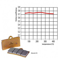 Brembo Brake Pad Set, Z10 M56 8 Z10 for Nissin Calipers, CBR1000RR-R, BMW M1000RR