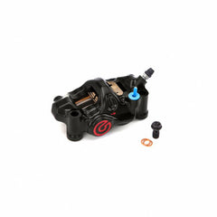 Brembo Caliper, Right, P4 32mm, .484 Cafe, Billet 2-Piece, 108mm Radial Mount, Black