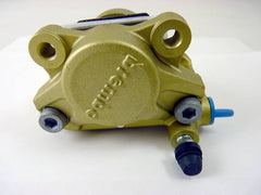 Brembo Caliper, P2 32G w/ Sintered Pads Shape S, Cast 2-Piece, 84mm Axial Mount, Left, Rear, Gold