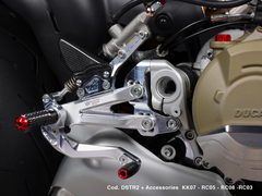 Bonamici Racing Aluminium Rearsets Ducati Streetfighter V4 2020-