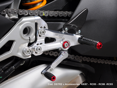 Bonamici Racing Aluminium Rearsets Ducati Streetfighter V4 2020-