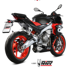 MIVV Full System 2x1 Delta Race Steel original position Standard Exhaust For Aprilia RS 660 20-23 Tuono 660 23