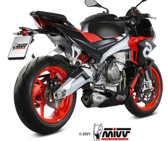 MIVV Full System 2x1 Delta Race Steel original position Standard Exhaust For Aprilia RS 660 20-23 Tuono 660 23