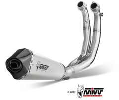 MIVV Full System 2x1 Delta Race Steel original position Standard Exhaust For Aprilia RS 660 20-23 Tuono 660 23