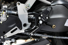 Bonamici Racing Aluminum rearsets Ducati Streetfighter V2 22-23