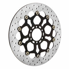 Brembo Disc, 320x5.0mm, 6 Bolt, Moto Guzzi Stelvio, Front, Floating, Black Carrier