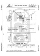 Brembo Master Cylinder, Brake, PS 11 w/ Integrated Reservoir w/ Lever .78, Axial, Front, Black