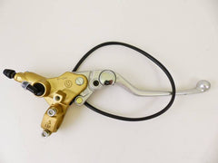 Brembo Master Cylinder, Brake, PS 15x25 without Reservoir w/ Polished Adj. Lever .50, Axial, Front, Gold