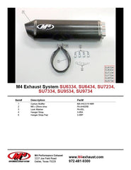 M4 Exhaust M4 Bolt-On System with Carbon Canister - SU7234