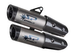 Spark Triumph Speed Triple 1200 "Double Dyno" Slip-On Exhaust (Carbon)