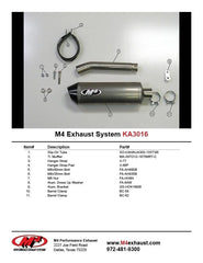M4 Exhaust Slip-On System with Titanium Canister - KA3016
