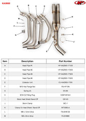 M4 Exhaust Universal Header Kit - KA9000