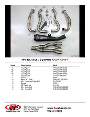 M4 Exhaust Full System with Black GP Canister - KA9772-GP