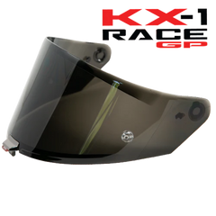 KYT KX-1 Race Visors Helmet - Dark Smoke