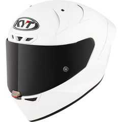 KYT KX-1 Race GP Helmet - Plain White (Glossy)