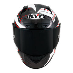 KYT NZ-Race Carbon Helmet - Carbon Competition White